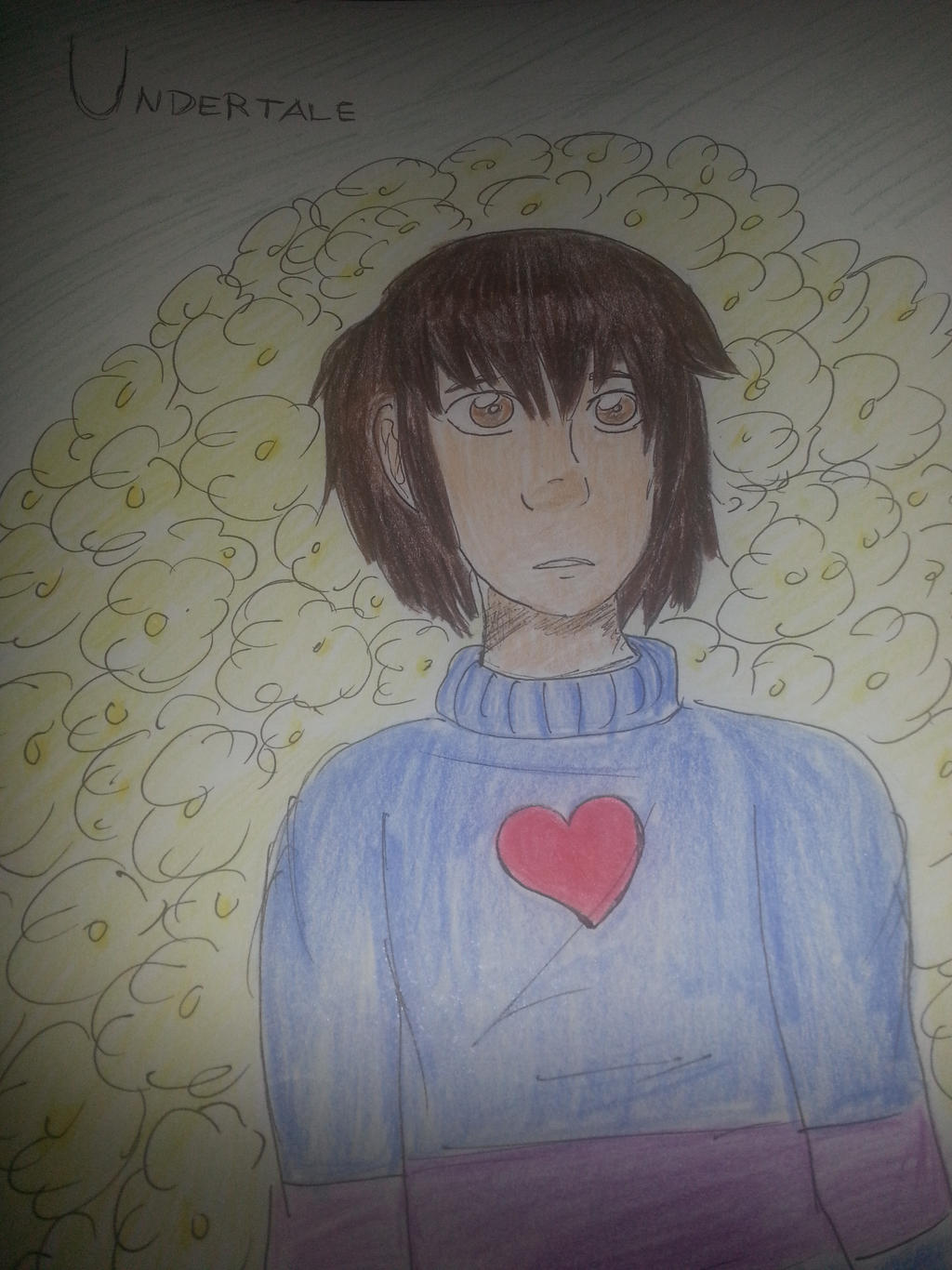 Undertale Human Fall The Fallen Human - Undertale by Angelic-Melody12 on DeviantArt