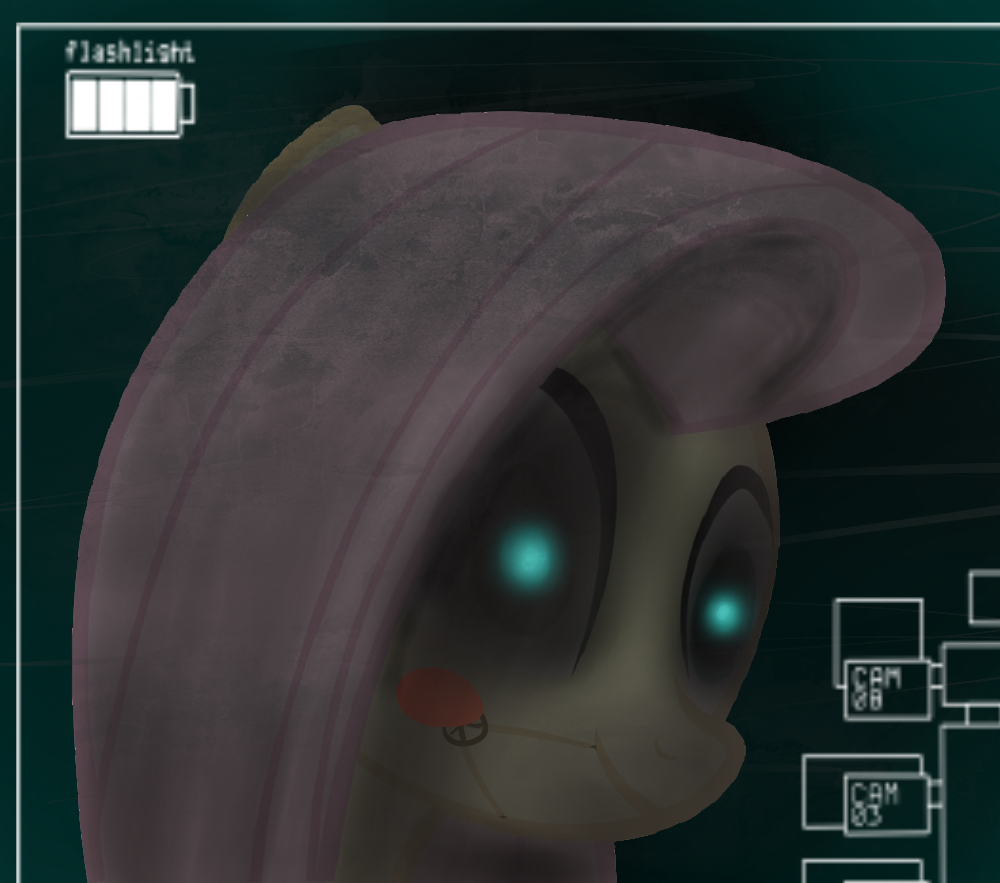 Five Nights at Freddy MLP Fluttershy is Toy Bonnie