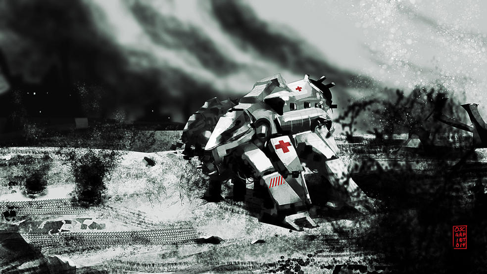 Medical mech by mozggies on DeviantArt