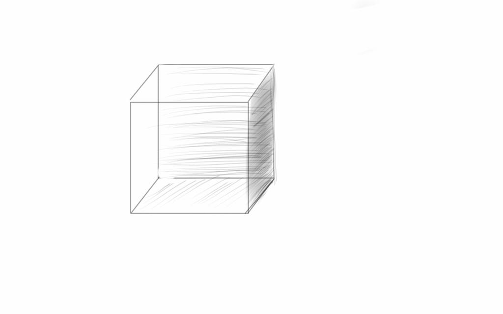 Hatching Example Cube CROSS HATCHING TECHNIQUE 1 by callmelarin on DeviantArt