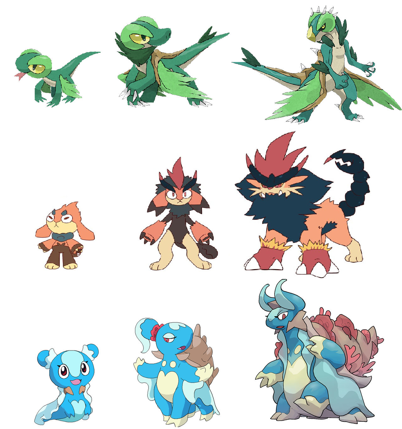 Dragon starters by Willtheraven1 on DeviantArt