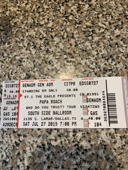 Papa Roach Concert Tickets 