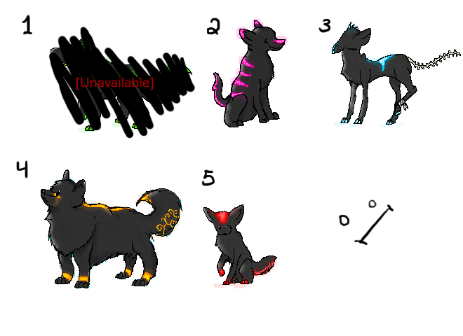 Glowing Adoptables :3