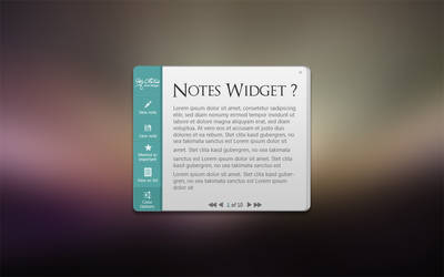 Note Widget Design