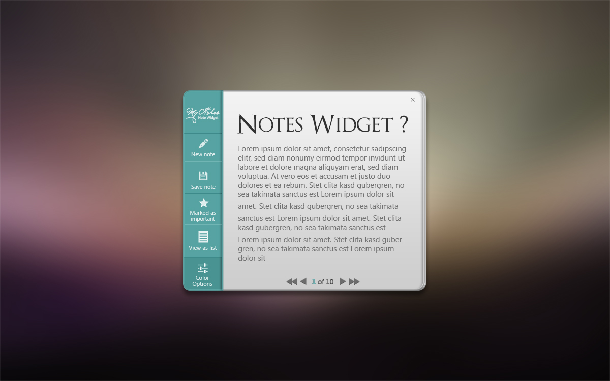 Note Widget Design by ToxicRD on DeviantArt