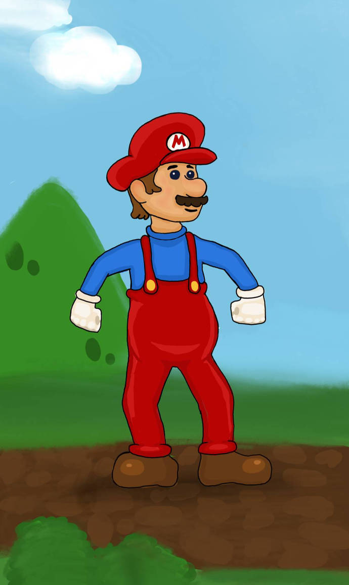 Mario Cartoon Deviantart Cartoony Mario by johnny1up on DeviantArt