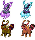 Eeveelutions - Spectreon and Hiveon by Morisu-san on DeviantArt