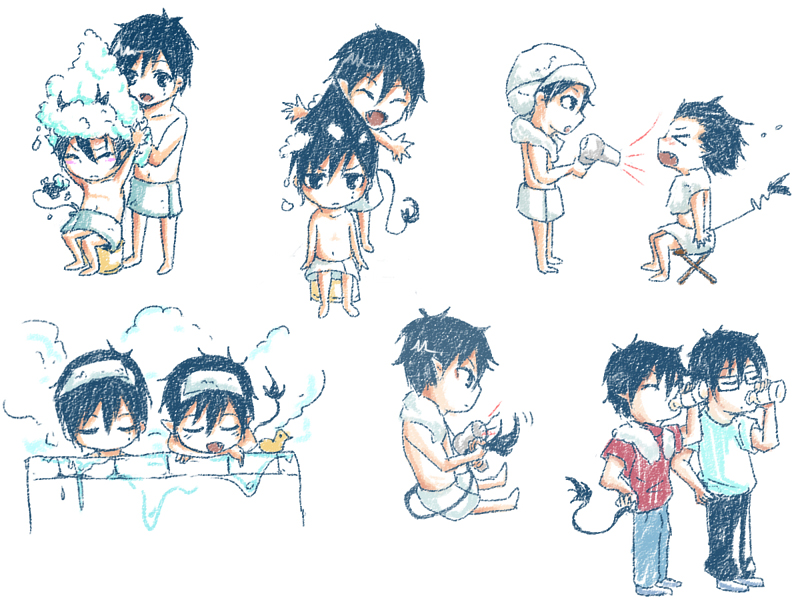 Bath Time with Okumura Twins