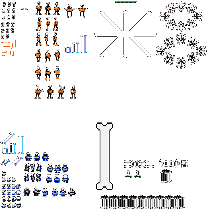 Normal Sans and Underswap Sans dialogue sprites by iGretz on