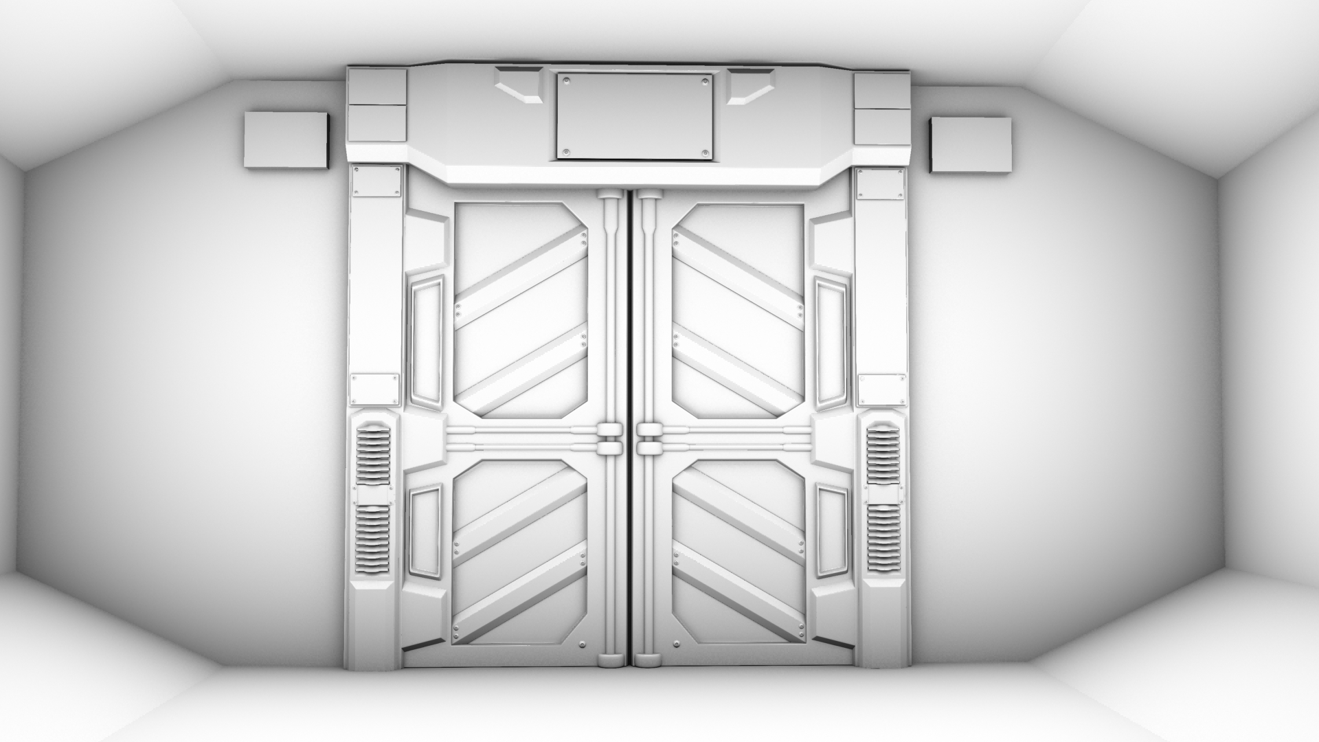 Sci-Fi Door Background