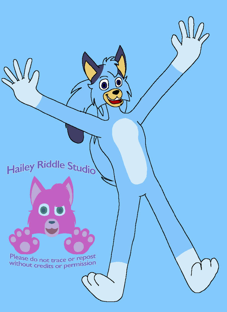Bluey as a cat (bluey cats au) by HaileyRiddleStudio on DeviantArt