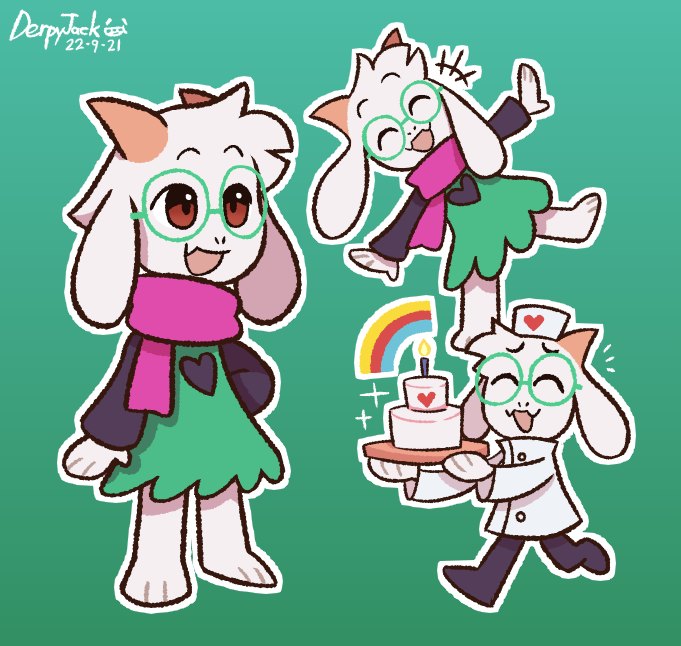 Deltarune Chapter 2 Ralsei by kirbybaby64 on DeviantArt