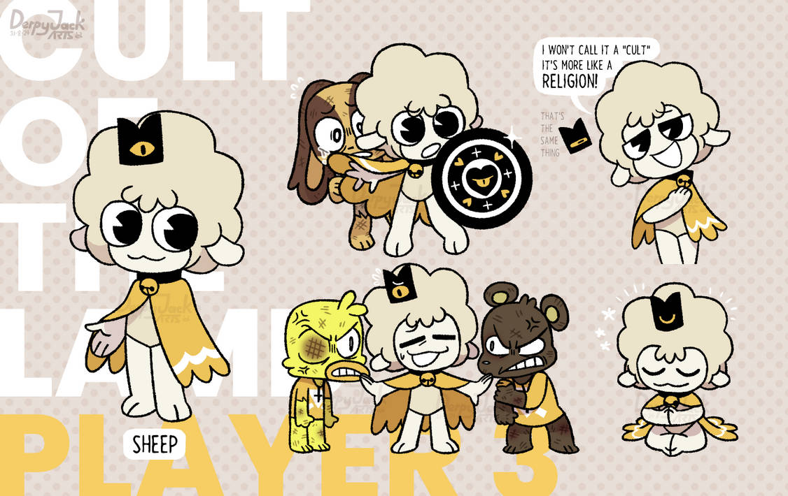 Sheep Player Cult of the Lamb Player 3: Sheep by kirbybaby64 on DeviantArt