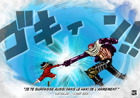 Colorisation Chap883 One Piece _ Luffy vs Katakuri