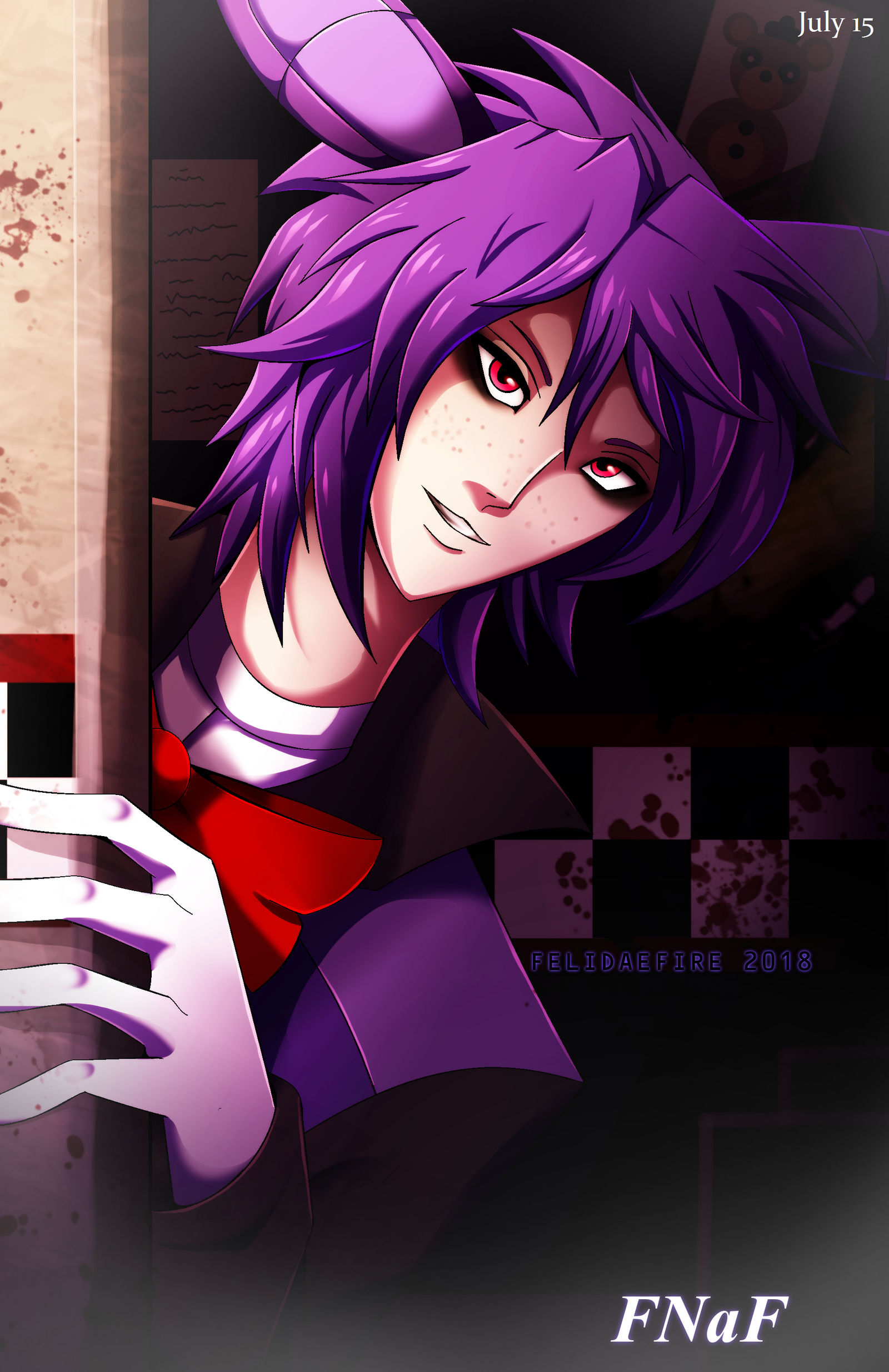 At Your Door Fnaf Bonnie Human By Felidaefire On Deviantart -