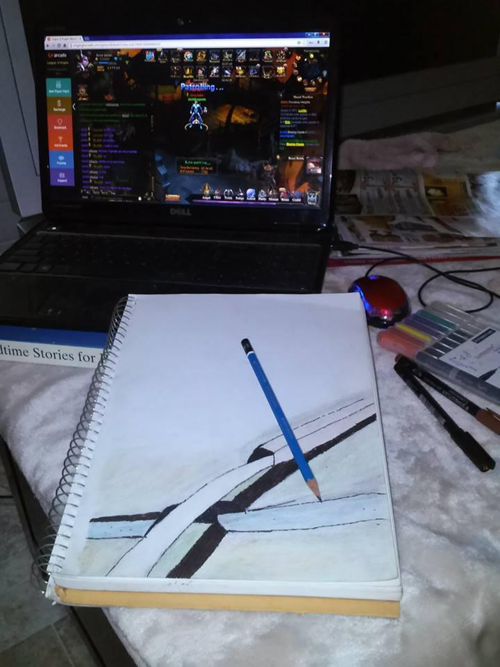 Multi Tasking Drawing N Playing LoA by SidSirus on DeviantArt