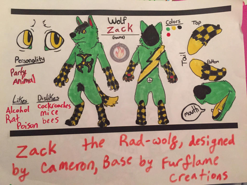 Zack the Rad-wolf by CameronTehTranz on DeviantArt