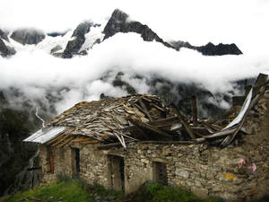 Abandoned cabin France