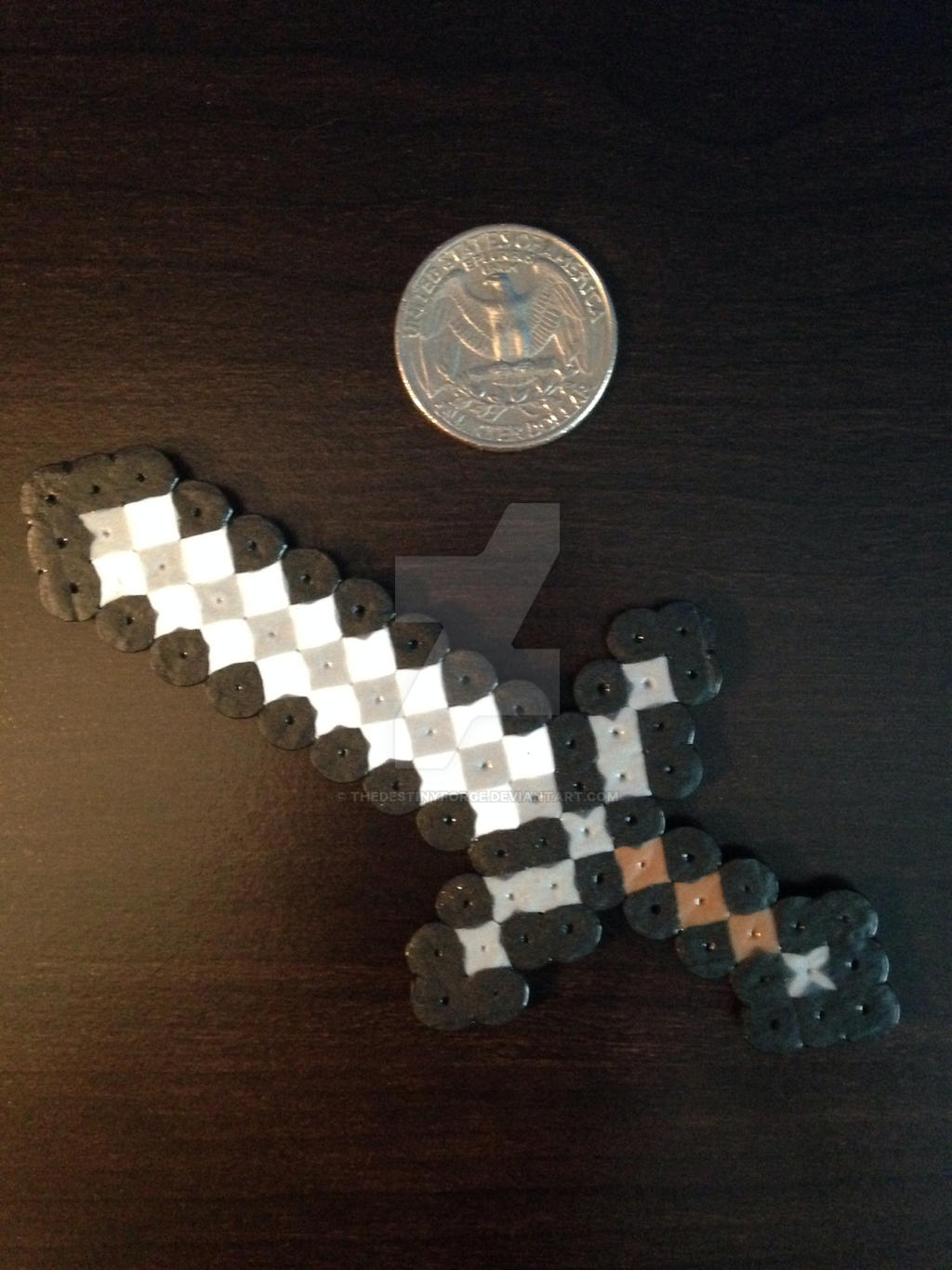 Minecraft Iron Sword Perler by TheDestinyForge on DeviantArt