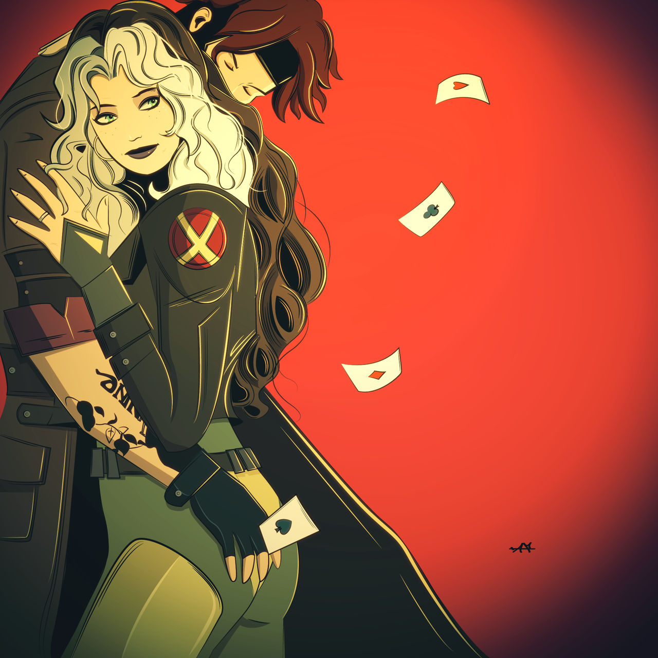 Gambit Rivals Roue Rogue and Gambit (Rivals) by FeydRautha81 on DeviantArt