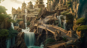 Waterfall Wonders, An Enchanting Fortress Escapade