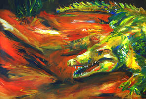 Crocodile Painting