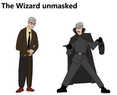 The Wizard unmasked Bruce Timm style