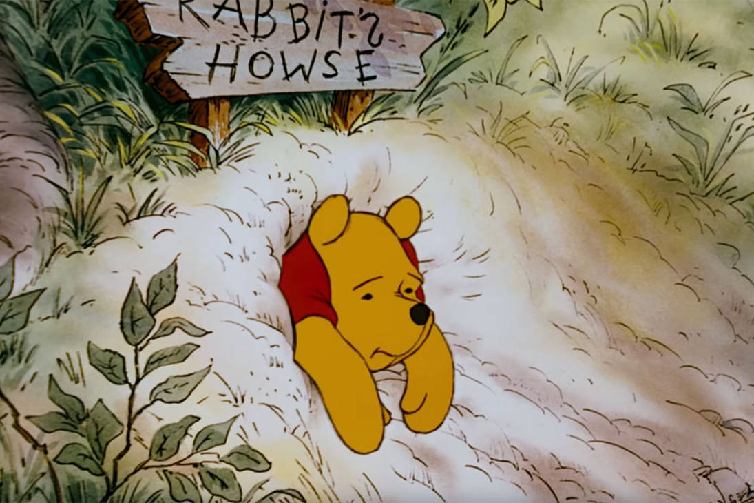 Pooh Ride Stuck Pooh stuck by pjdrawingxd on DeviantArt