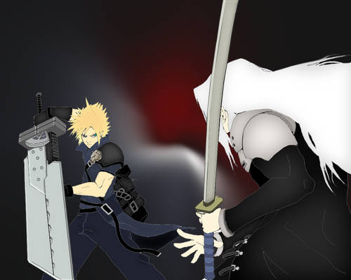 Cloud VS Sephiroth Coloured