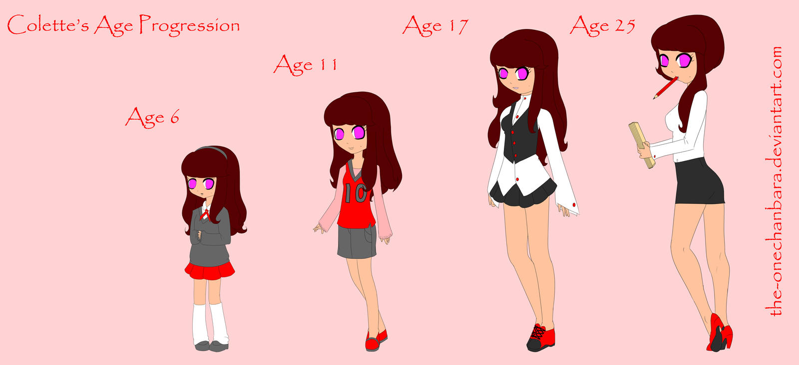 Colette's Age Progression