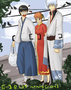 Gintama - being photographed