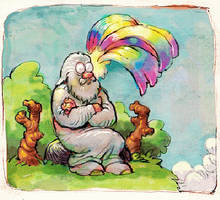 GOD creating COLOR and things