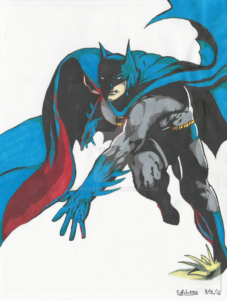 Batman color by timebaby3 on DeviantArt