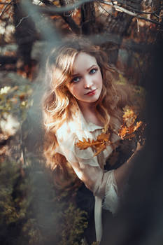 Girl in the forest