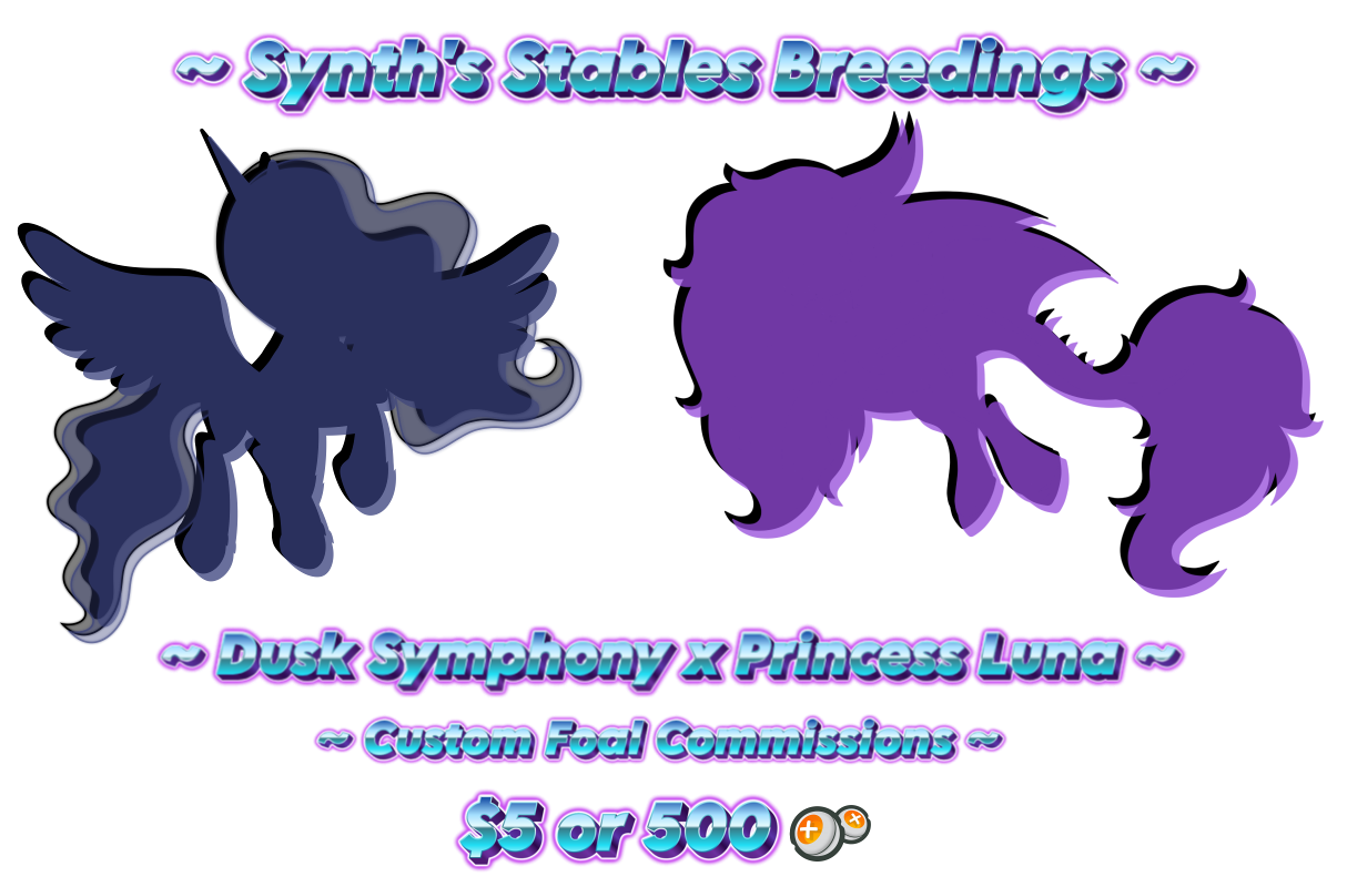 OPEN ~Synth's Stables - Dusk x Luna Foal Customs~