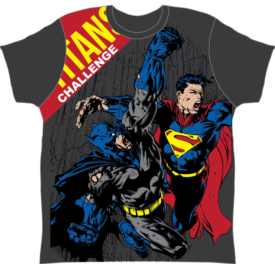 BATMAN VS SUPERMAN T-SHIRT DESIGN FOR COMICS W