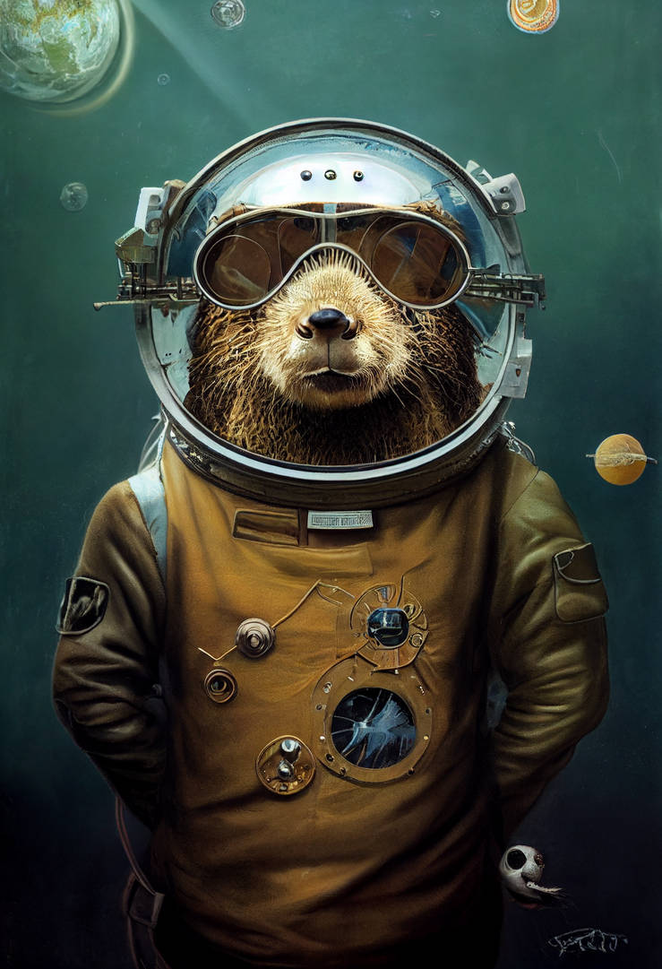 Beaver In Space Beaver in a space suit 3 by ecco512 on DeviantArt