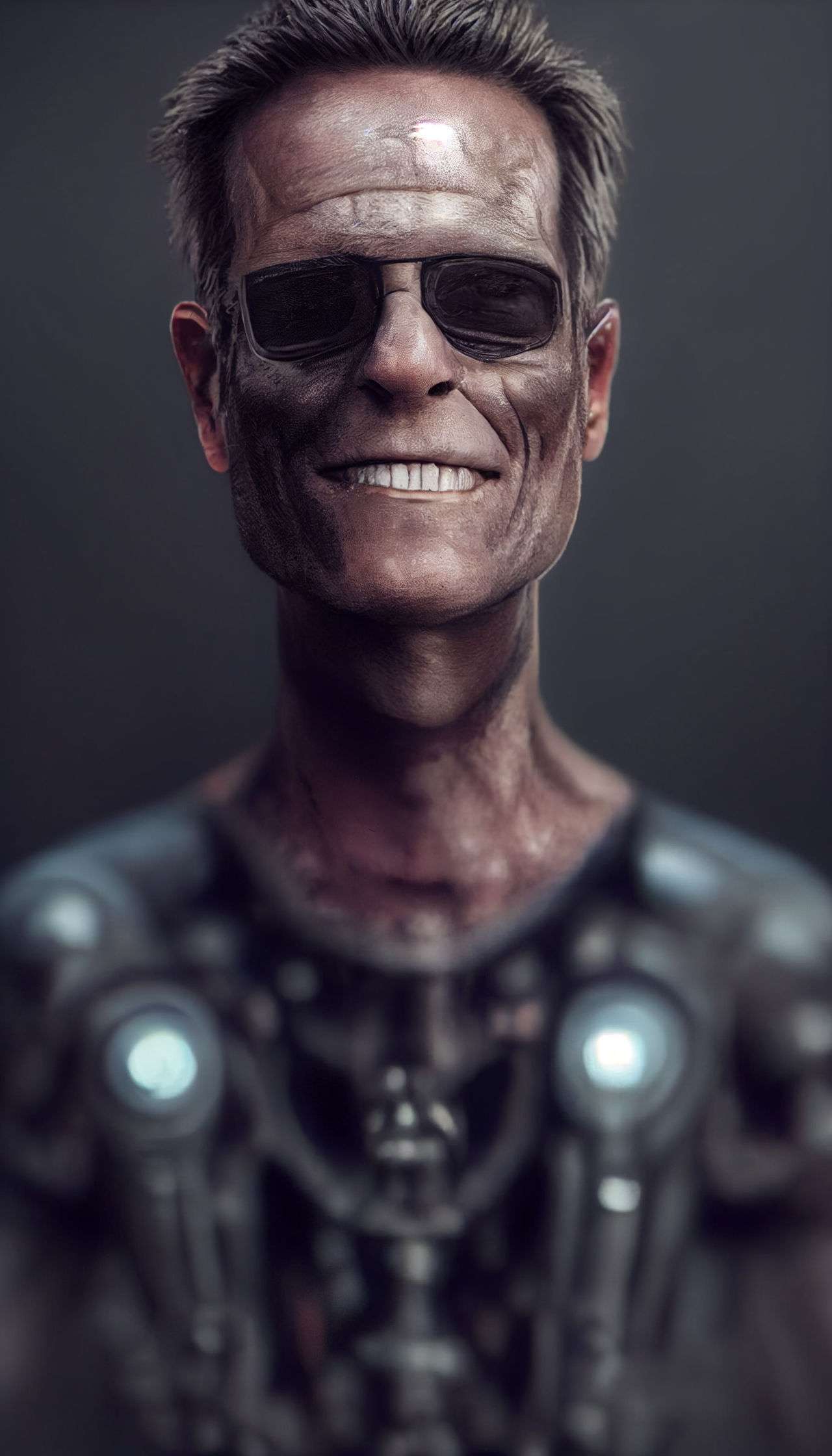 Terminator awkwardly smiling by ecco512 on DeviantArt