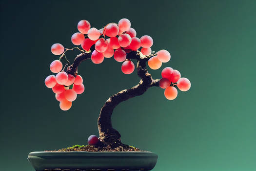 Red grape bonsai 2