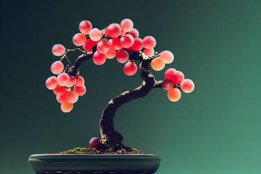 Red grape bonsai 2