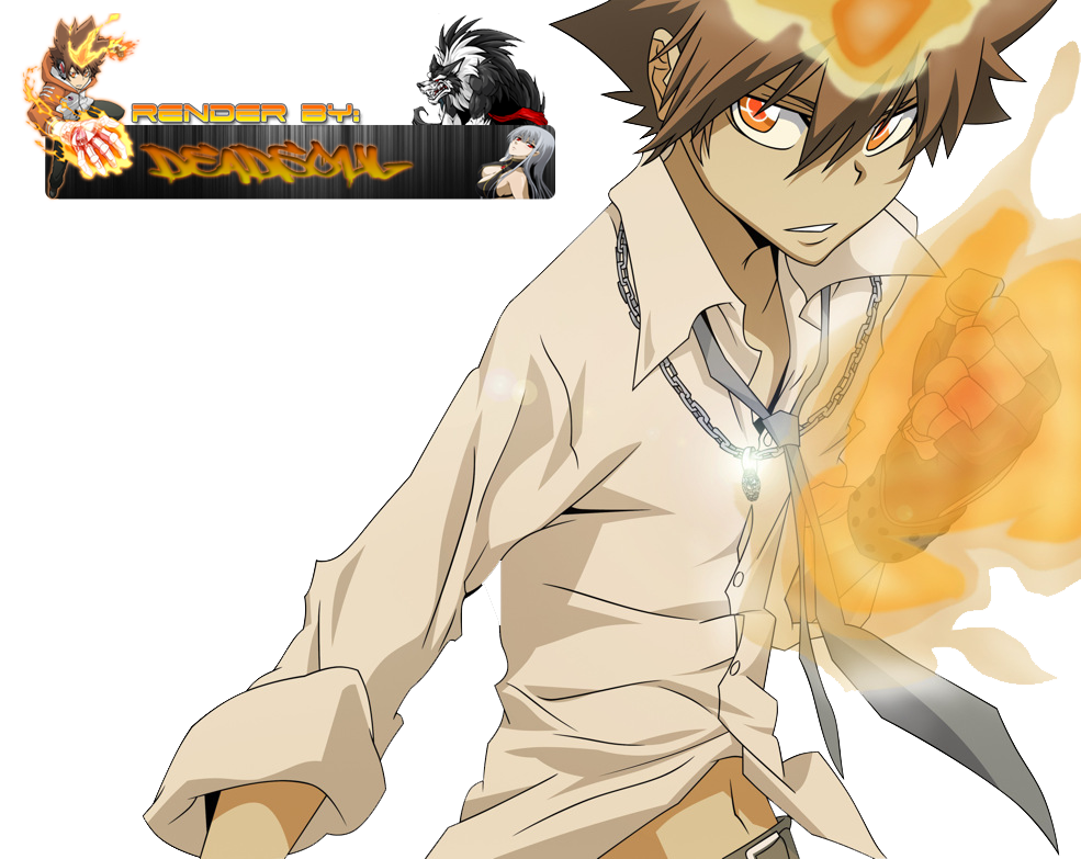 Katekyo Hitman Reborn! Tsuna Render by LordRender on DeviantArt Katekyo Hitman Reborn! Tsuna Render by LordRender on DeviantArt
