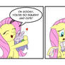 Fluttershy Hugs a Goomy