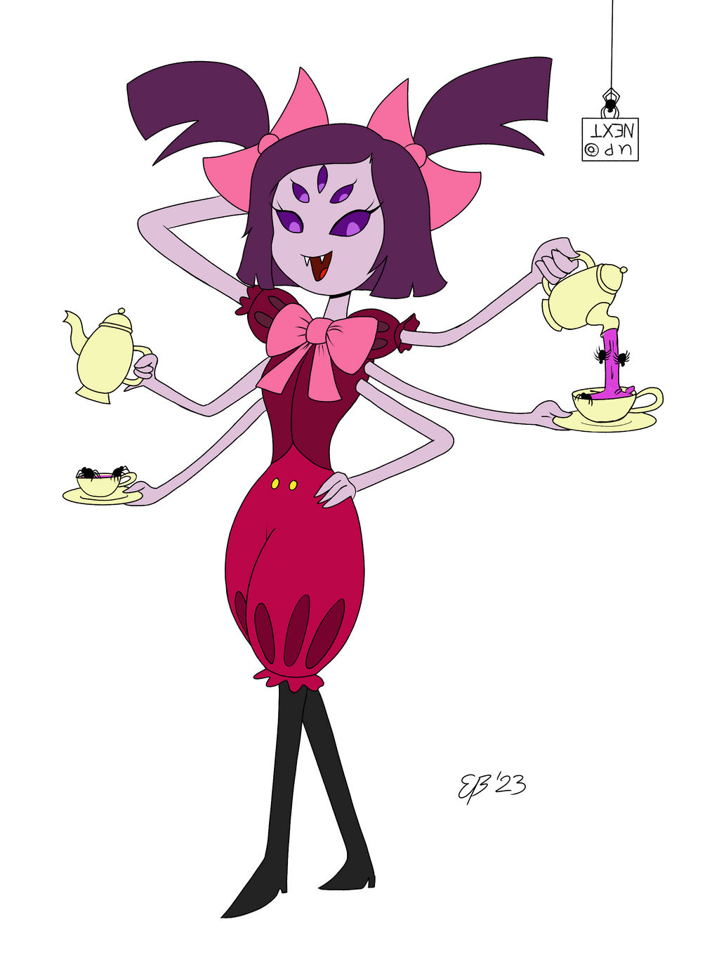 Little Miss Muffet by Cartoon-Eric on DeviantArt
