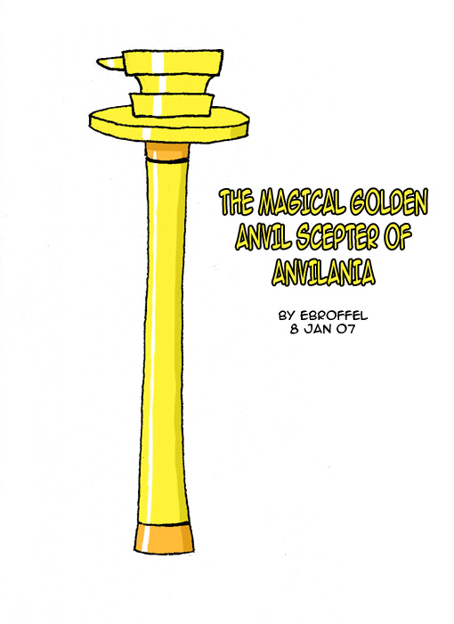 The Golden Anvil Scepter