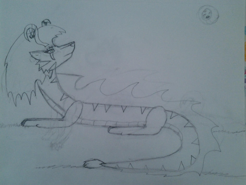 Me as a Dragon, AKA, Dragon  Practice Drawing