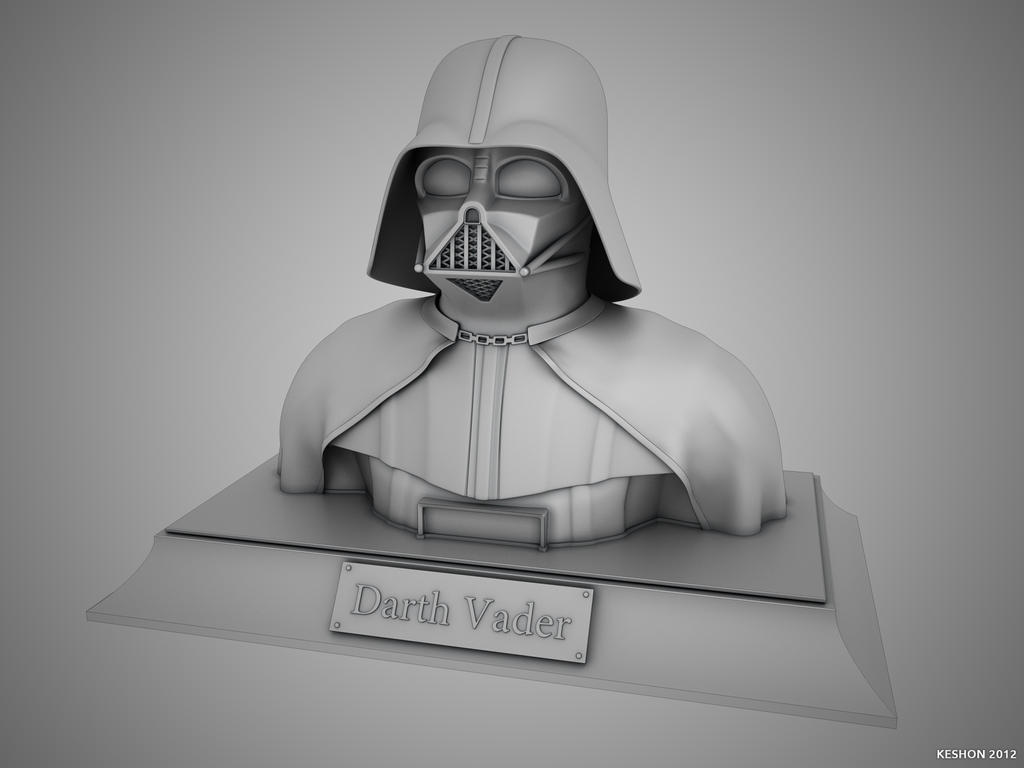 Darth Vader clay render 1