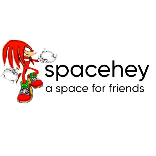 knuckles spacehey logo for my layout by cybrgrl06 on DeviantArt
