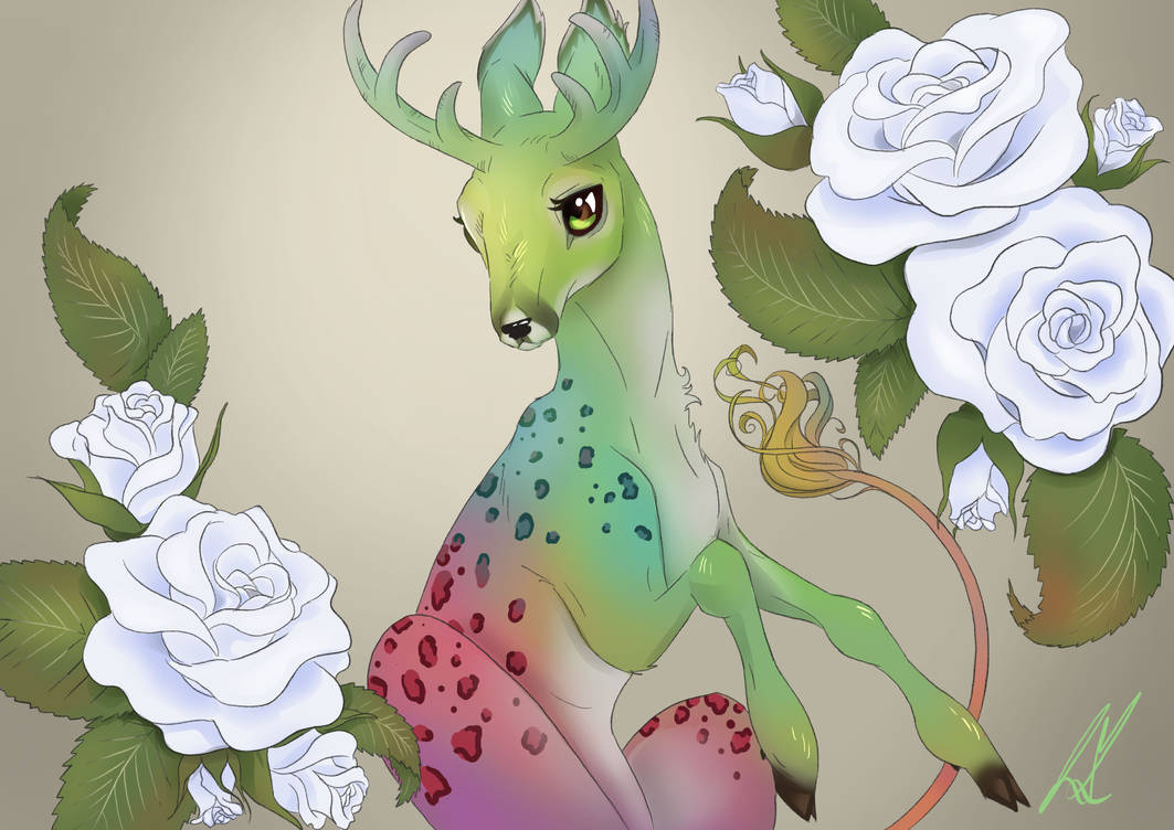 Magic Deer by Papayapus on DeviantArt