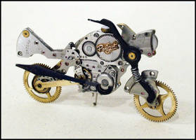 Handmade Steampunk Motorcycle - new model