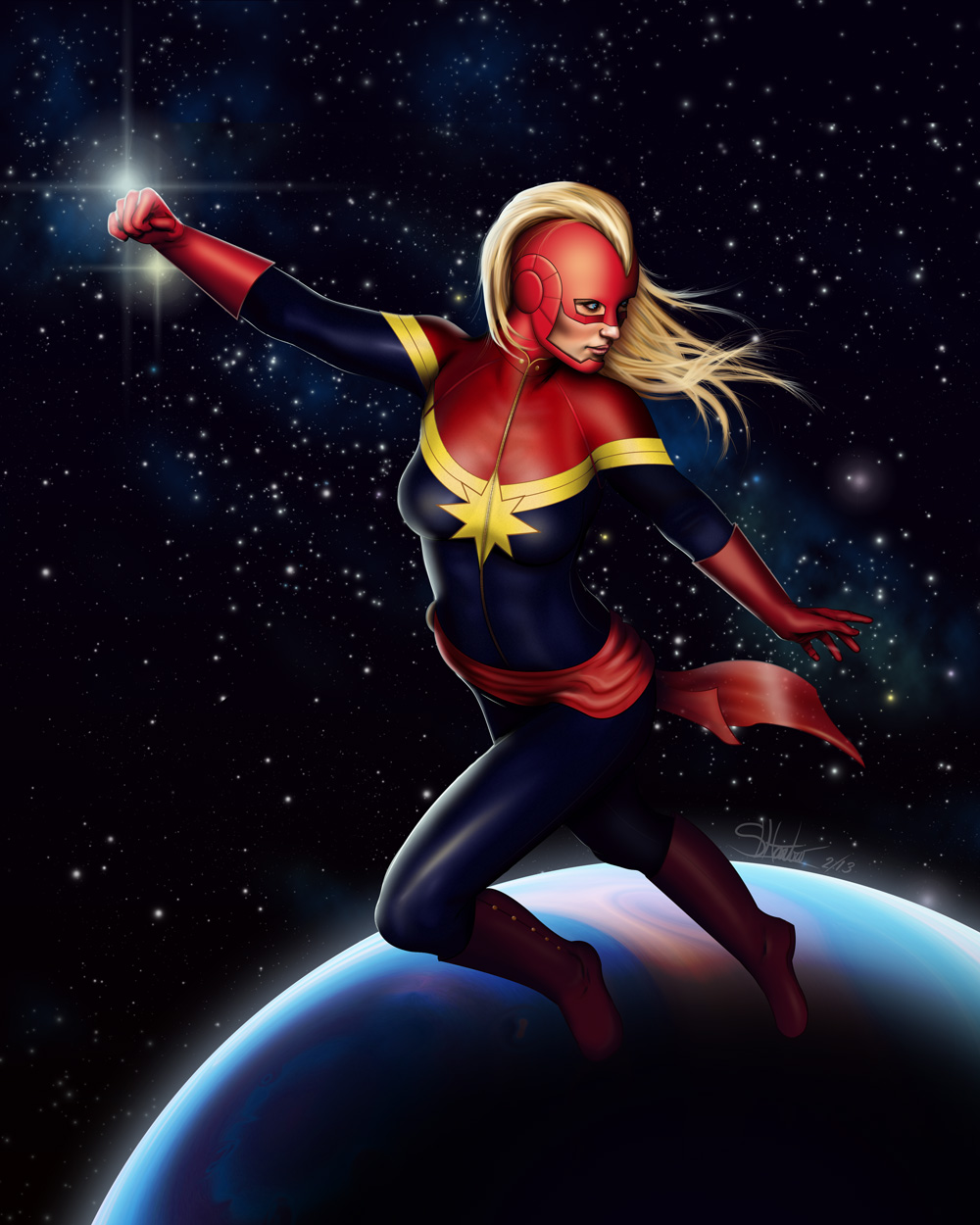 Captain Marvel - In Flight